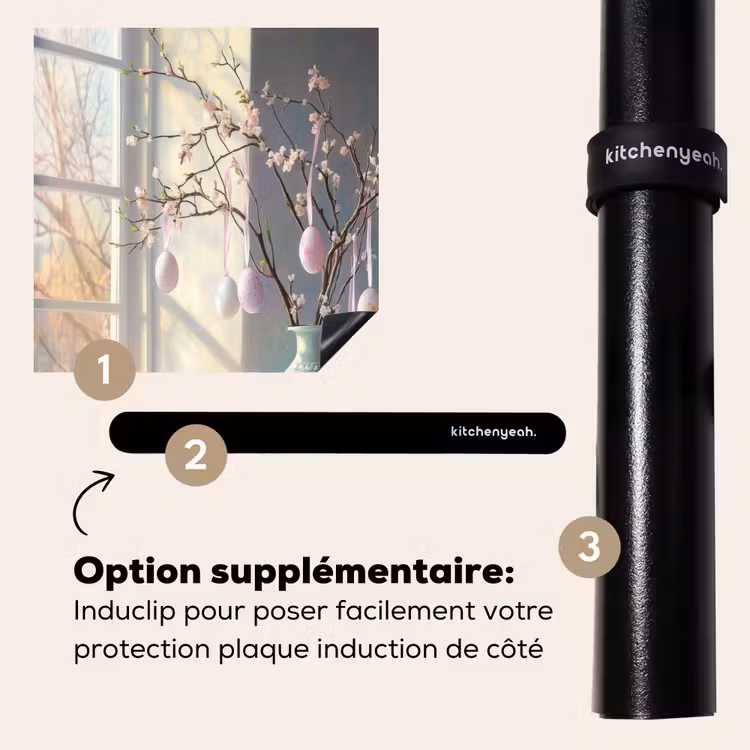 Protection plaque induction - Nature morte - Vase - Branche de Pâques — 8