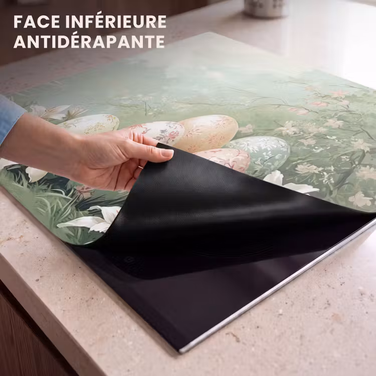 Protection plaque induction - Oeufs de Pâques - Teintes pastel - Fleurs — 7