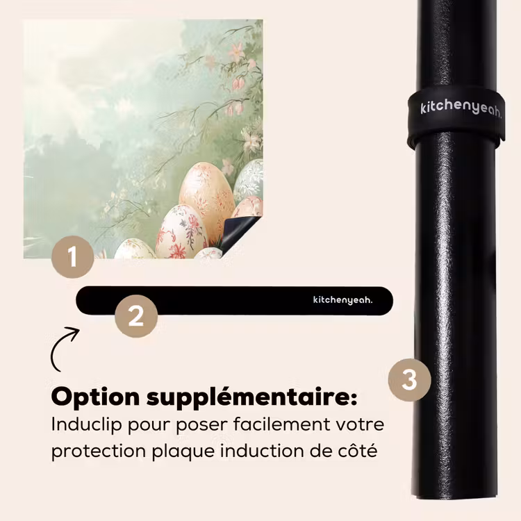 Protection plaque induction - Oeufs de Pâques - Teintes pastel - Fleurs — 8