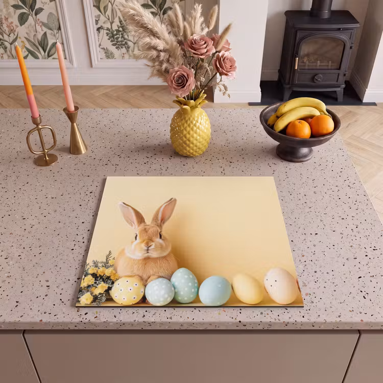 Protection plaque induction - Oeufs - Lapin - Teintes pastel — 3