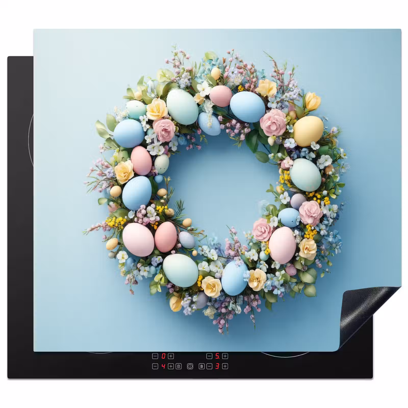 Protection plaque induction - Couronne - Oeufs - Fleurs — 1