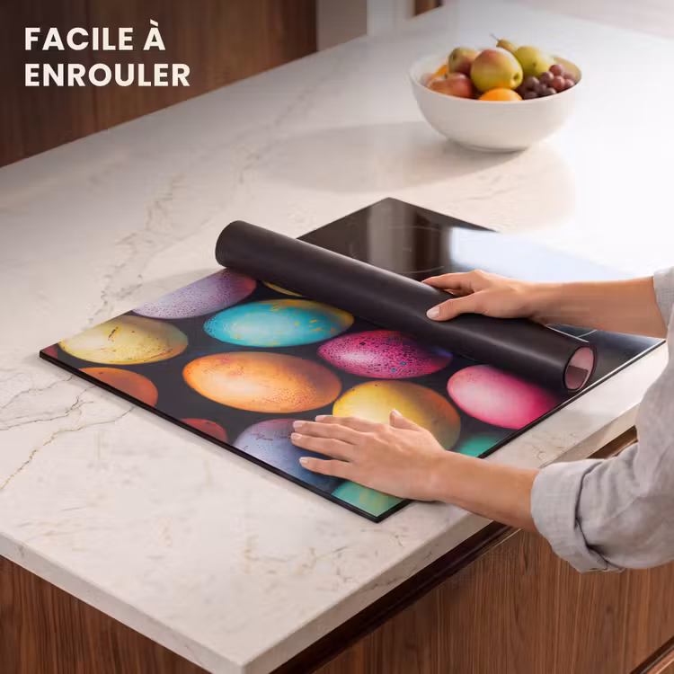 Protection plaque induction - Coloré - Œufs de Pâques - Éclaboussures — 6