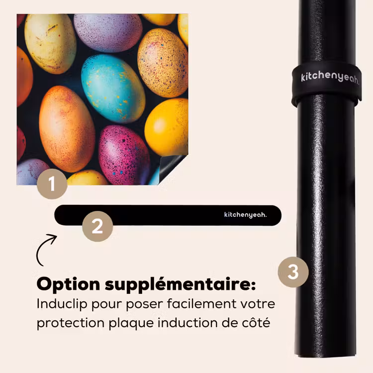 Protection plaque induction - Coloré - Œufs de Pâques - Éclaboussures — 8