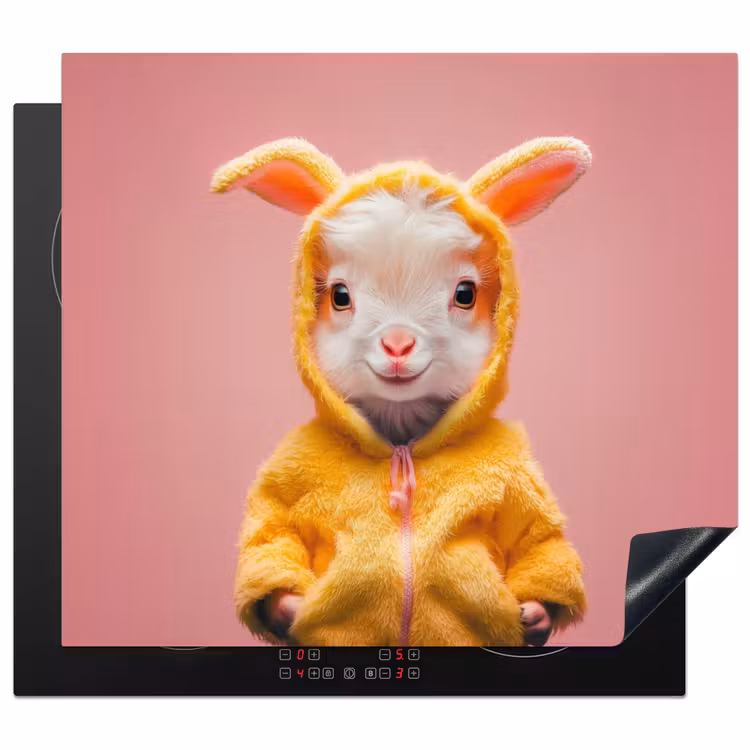 Protection plaque induction - Costume - Chèvre - Lapin de Pâques — 1