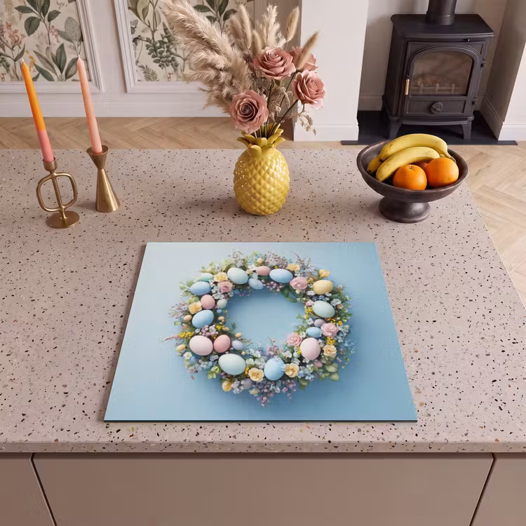 Protection plaque induction - Couronne - Oeufs - Fleurs — 3