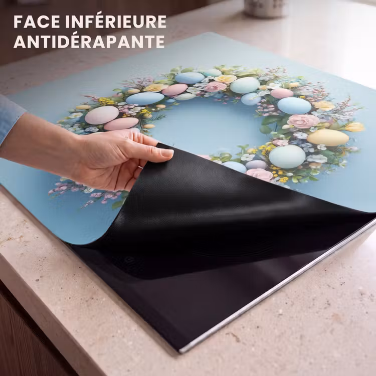 Protection plaque induction - Couronne - Oeufs - Fleurs — 7