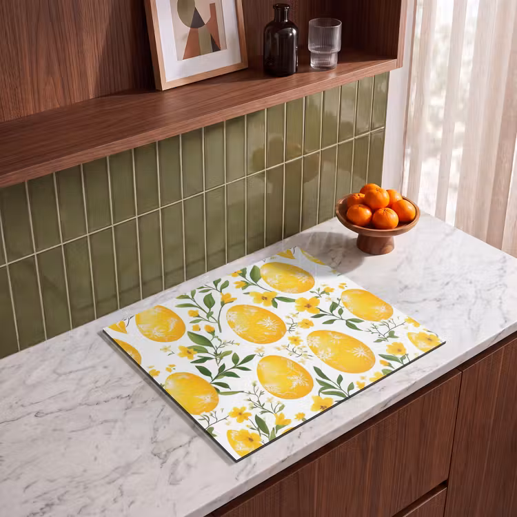 Protection plaque induction - Fleurs - Oeufs de Pâques - Jaune — 4