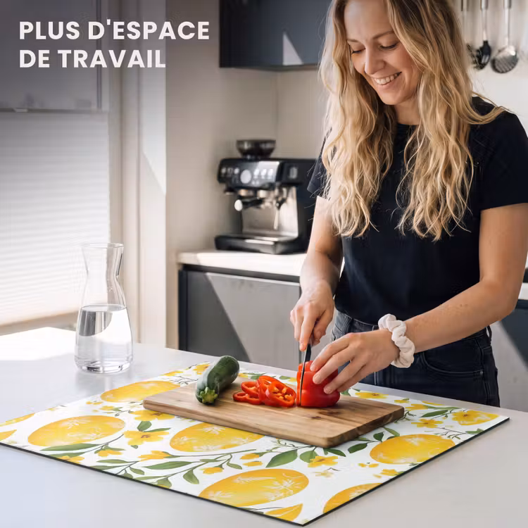 Protection plaque induction - Fleurs - Oeufs de Pâques - Jaune — 5