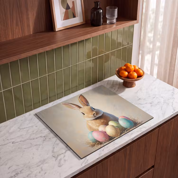 Protection plaque induction - Lapin de Pâques - Pastel - Oeufs — 4