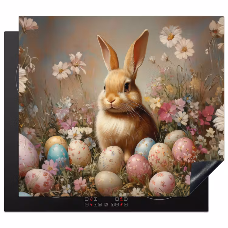 Protection plaque induction - Lapin de Pâques - Printemps - Oeufs de Pâques — 1