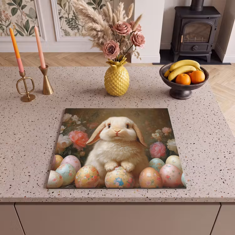 Protection plaque induction - Lapin - Oeufs de Pâques - Nature morte — 3
