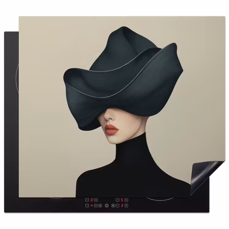 Protection plaque induction - Femme - Vert - Chapeau — 1