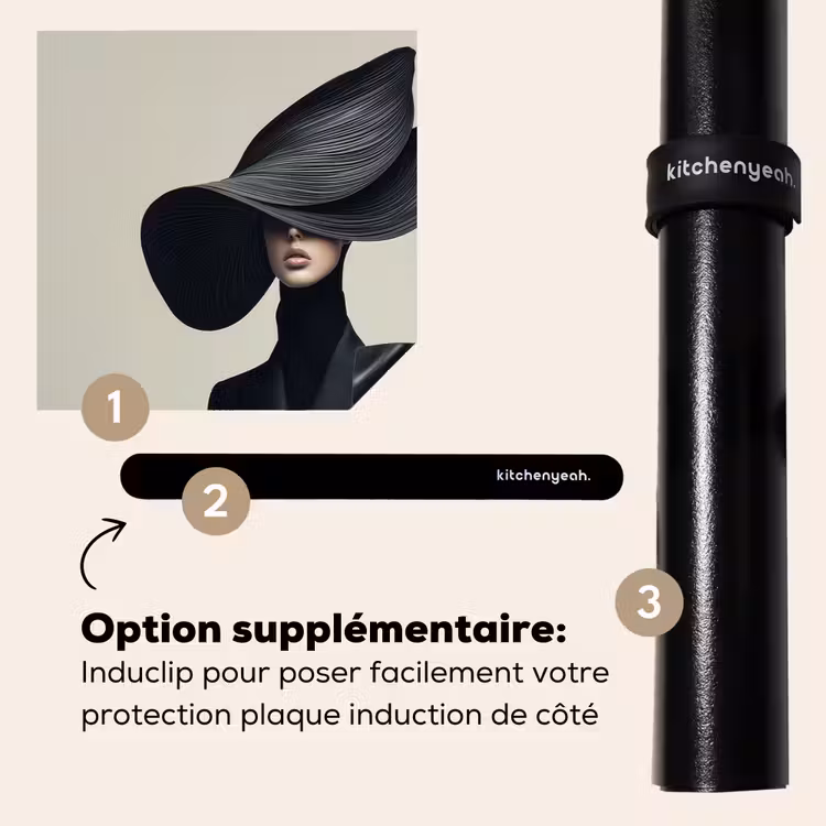 Protection plaque induction - Noir - Femme - Chapeau — 8
