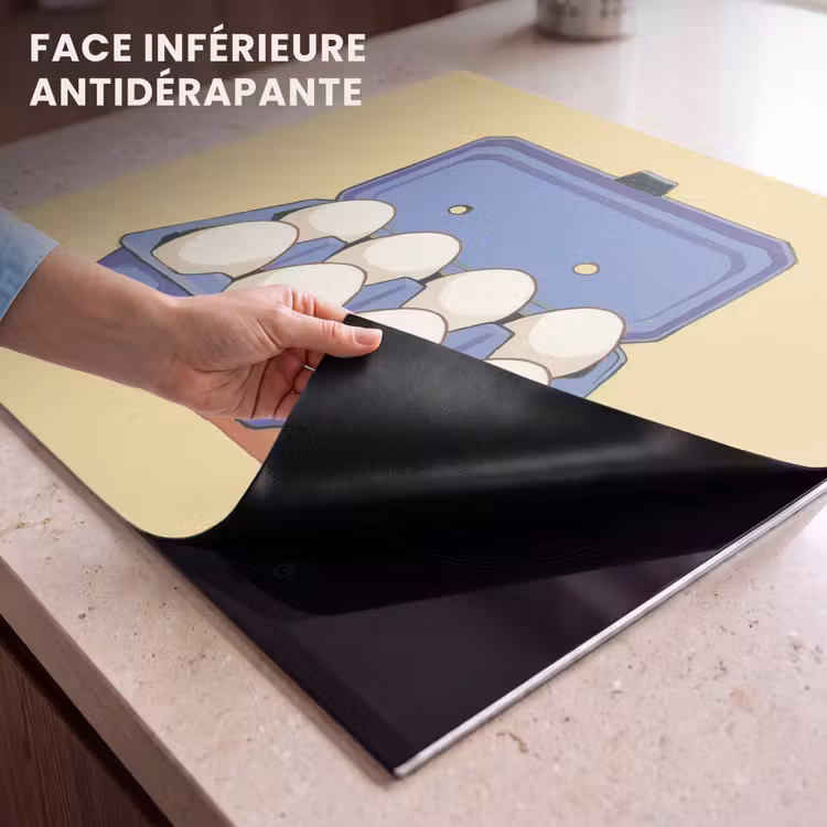 Protection plaque induction - Oeufs - Boîte - Minimaliste - Bleu — 7