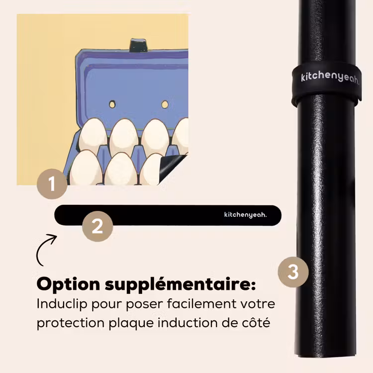 Protection plaque induction - Oeufs - Boîte - Minimaliste - Bleu — 8