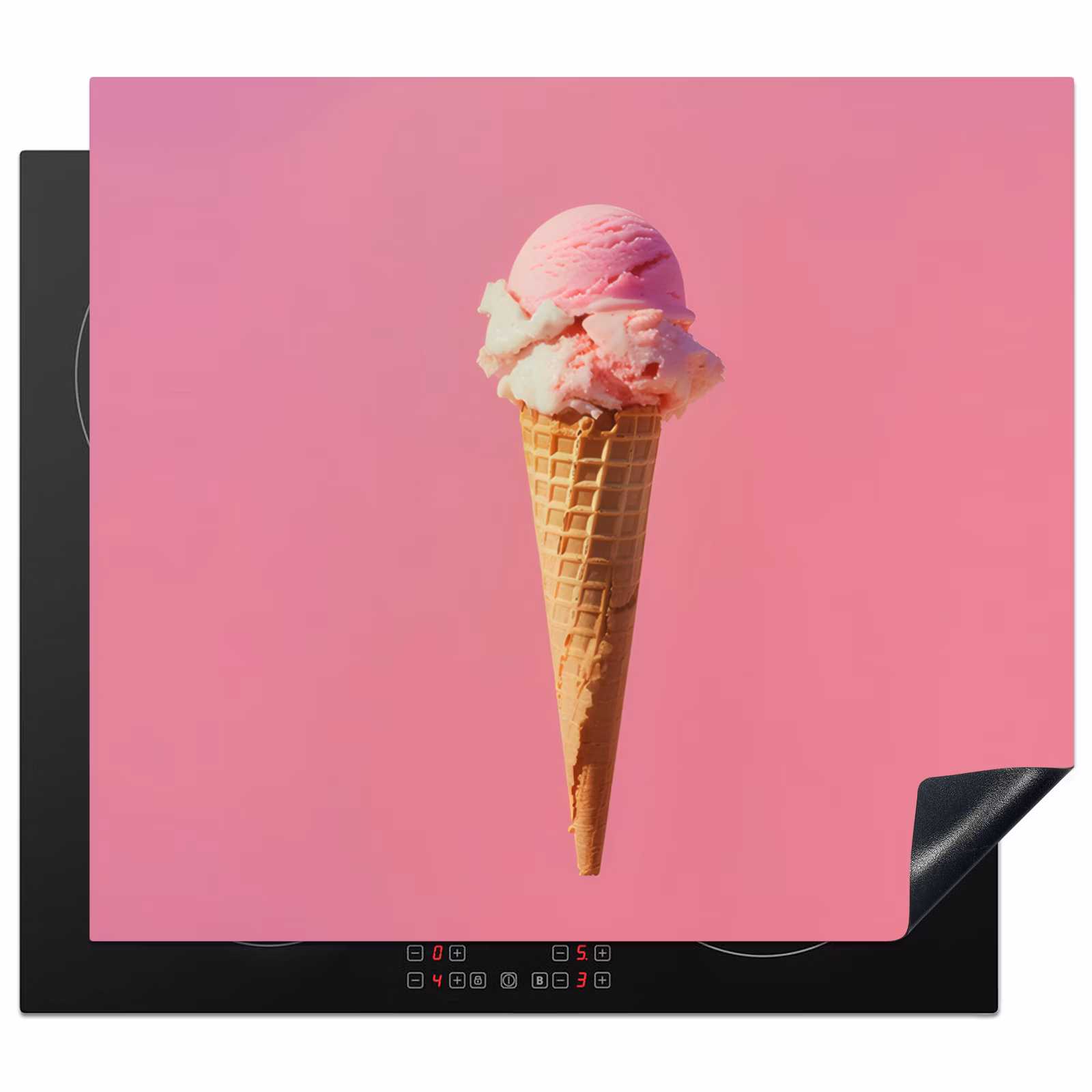 Protection plaque induction - Horn - Cuillère à glace - Rose — 1