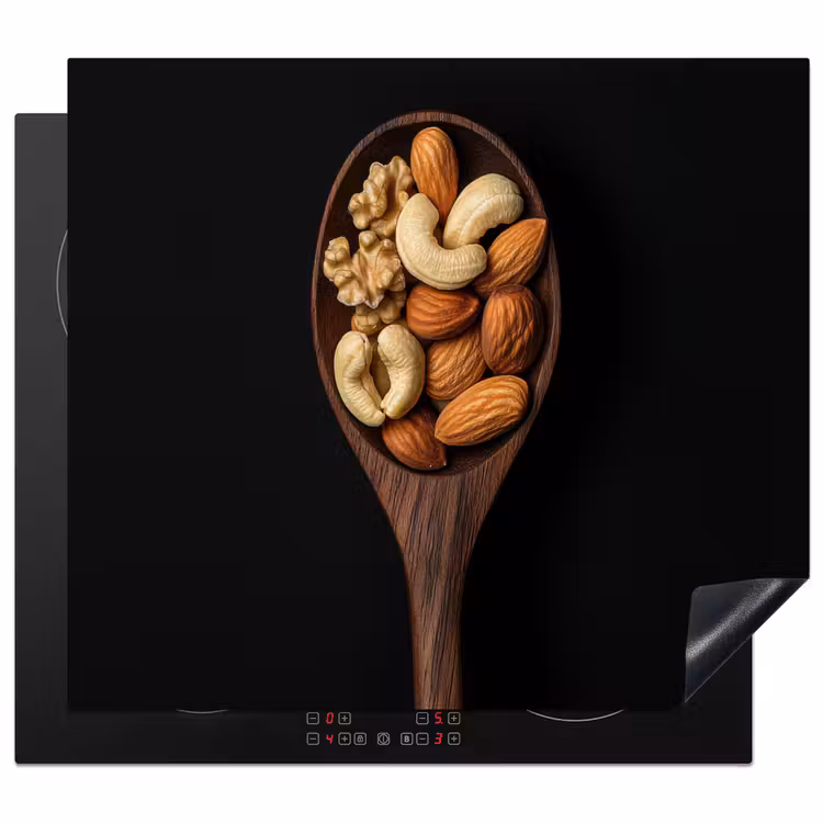 Protection plaque induction - Bois - Noyer - Noir — 1