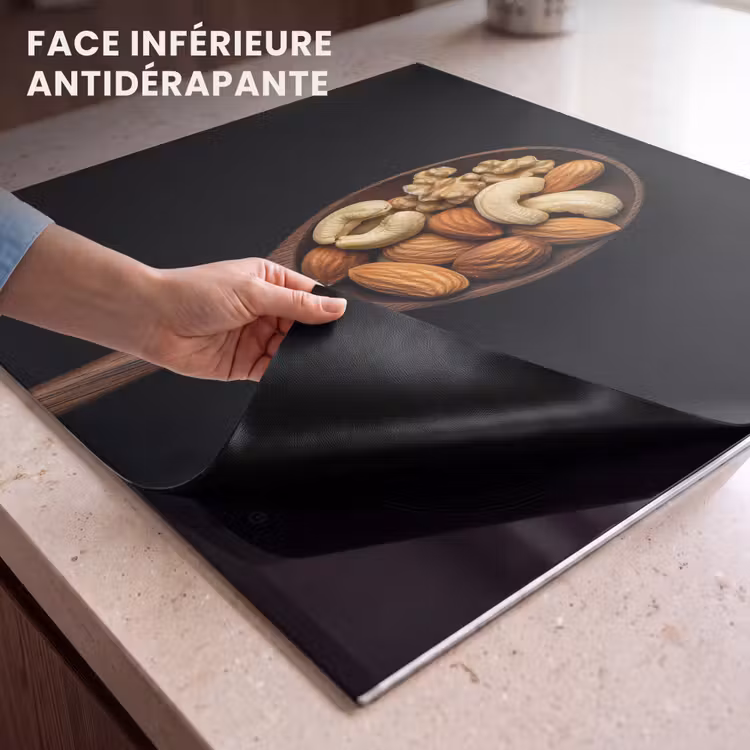 Protection plaque induction - Bois - Noyer - Noir — 7