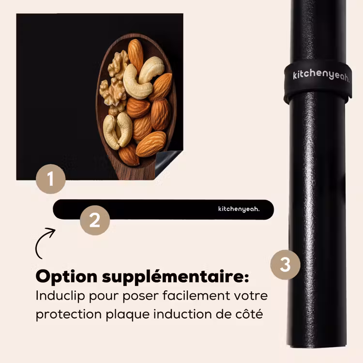 Protection plaque induction - Bois - Noyer - Noir — 8