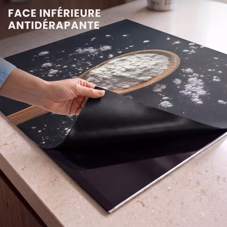Protection plaque induction - Farine - Bois - Cuillère — 7
