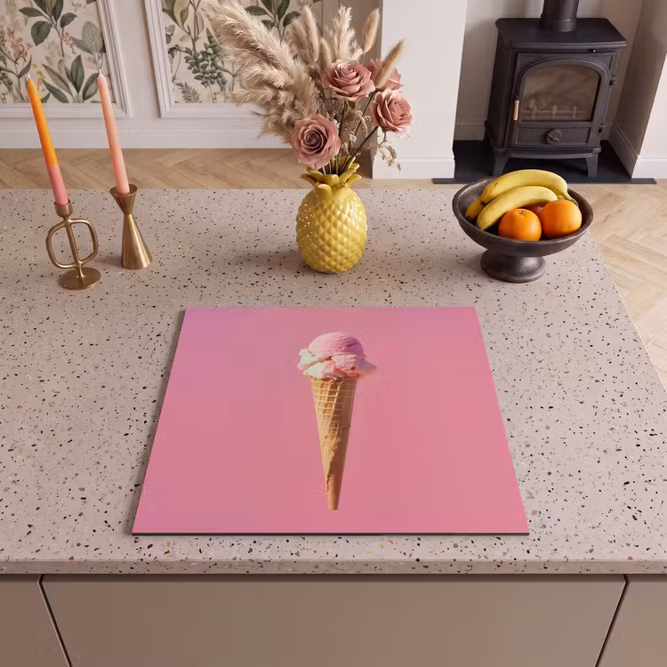 Protection plaque induction - Horn - Cuillère à glace - Rose — 3