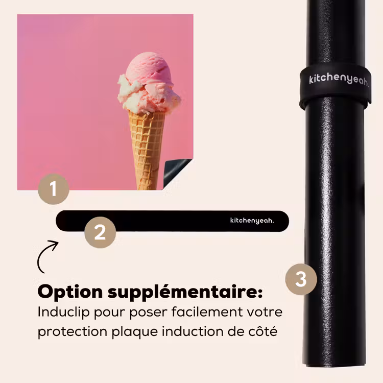 Protection plaque induction - Horn - Cuillère à glace - Rose — 8