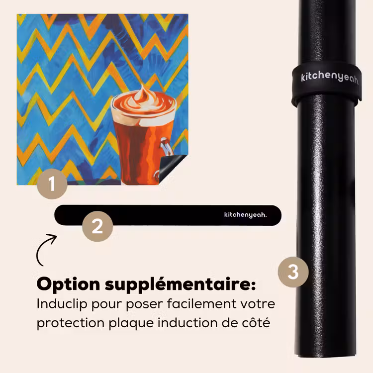 Protection plaque induction - Mug - Café - Zigzag - Crème fouettée — 8