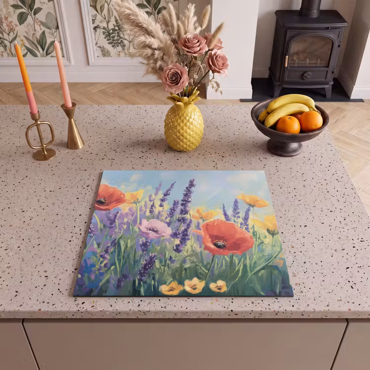 Protection plaque induction - Prairie - Fleurs - Coloré — 3