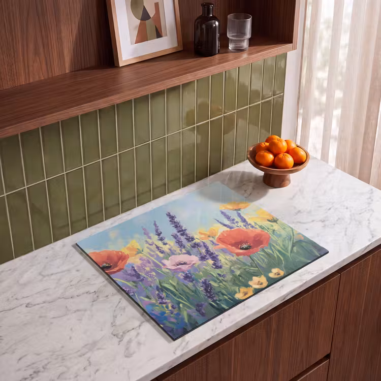 Protection plaque induction - Prairie - Fleurs - Coloré — 4