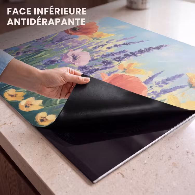 Protection plaque induction - Prairie - Fleurs - Coloré — 7