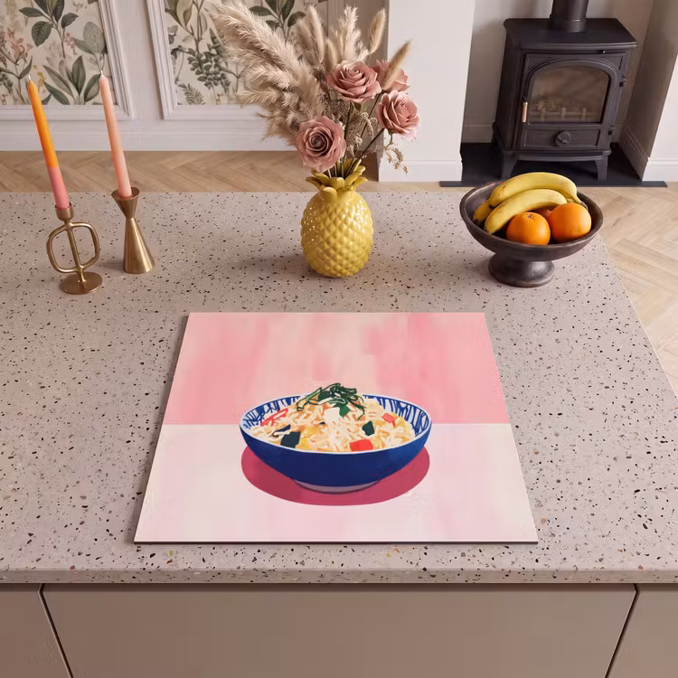 Protection plaque induction - Riz - Illustration - Bol - Légumes — 3