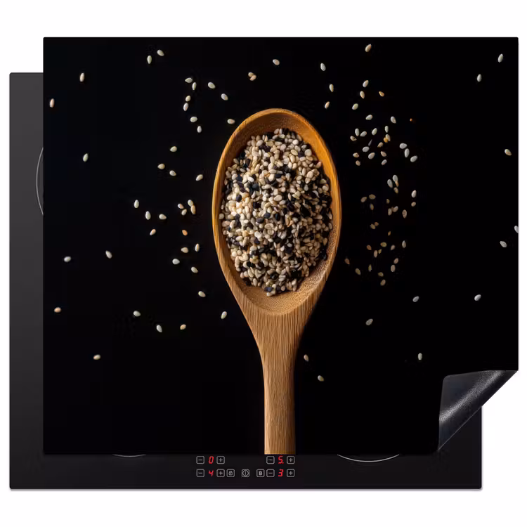 Protection plaque induction - Sésame - Cuillère - Noir — 1