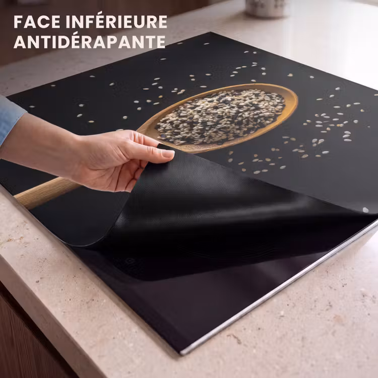 Protection plaque induction - Sésame - Cuillère - Noir — 7