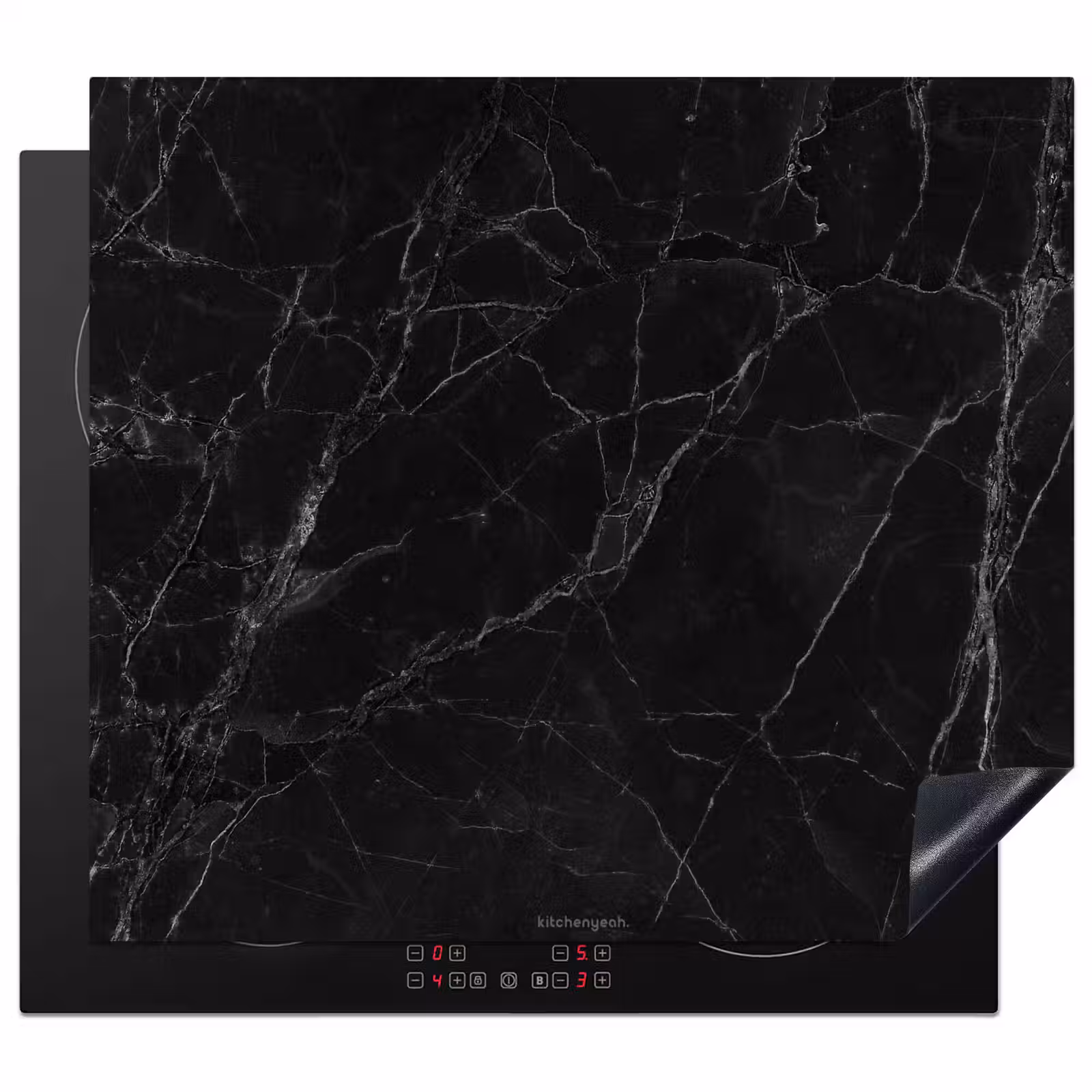 Protection plaque induction - Noir - Marbre — 1