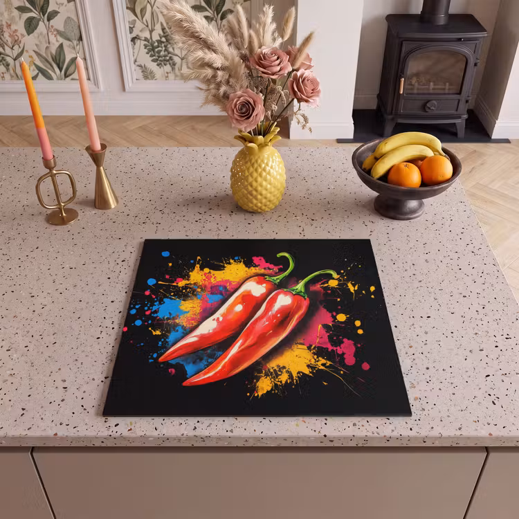 Protection plaque induction - Poivre - Graffiti - Peinture - Abstrait - Moderne - Coloré — 3