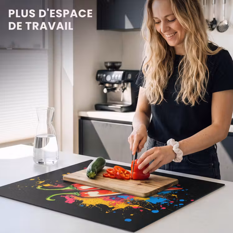 Protection plaque induction - Poivre - Graffiti - Peinture - Abstrait - Moderne - Coloré — 5