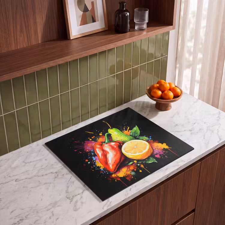 Protection plaque induction - Poivre - Poire - Citron - Graffiti - Peinture - Abstrait — 4