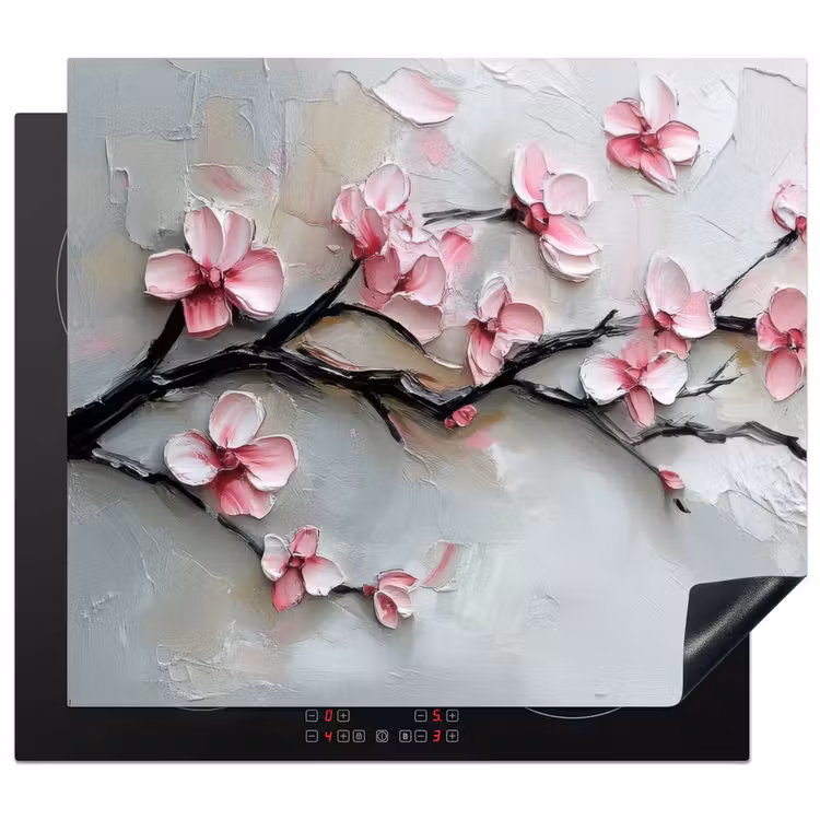 Protection plaque induction - Blossom - Artistique - Rose - Sakura — 1