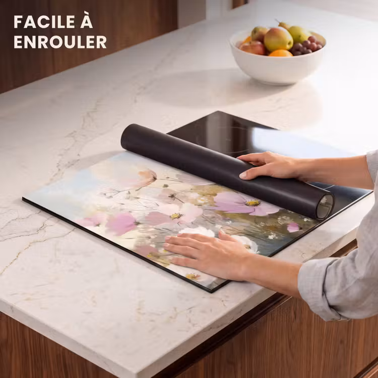 Protection plaque induction - Champ de fleurs - Teintes claires - Peintures — 6