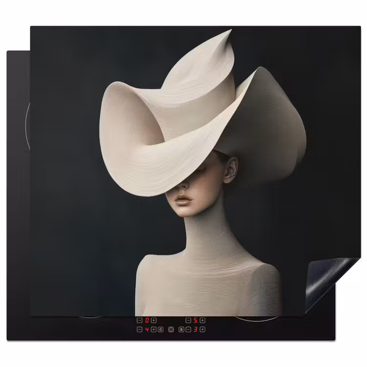 Protection plaque induction - Femme - Ondulée - Chapeau — 1