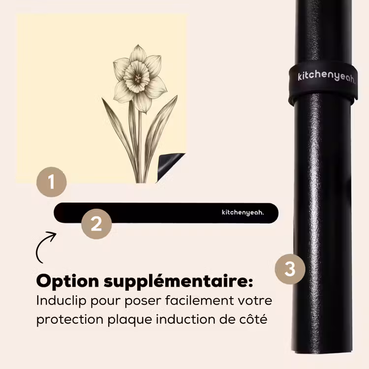 Protection plaque induction - Noir - Jonquille - Illustration — 8