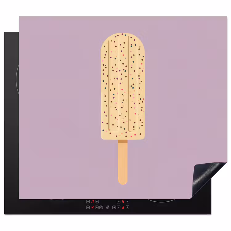 Protection plaque induction - Beige - Glace - Moucheté — 1