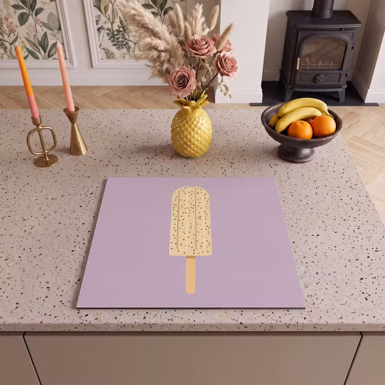 Protection plaque induction - Beige - Glace - Moucheté — 3