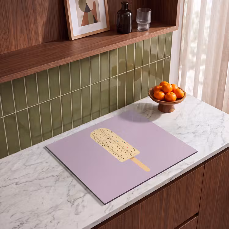Protection plaque induction - Beige - Glace - Moucheté — 4