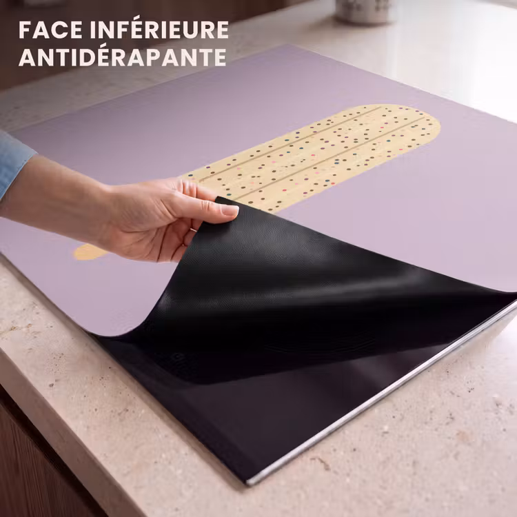 Protection plaque induction - Beige - Glace - Moucheté — 7