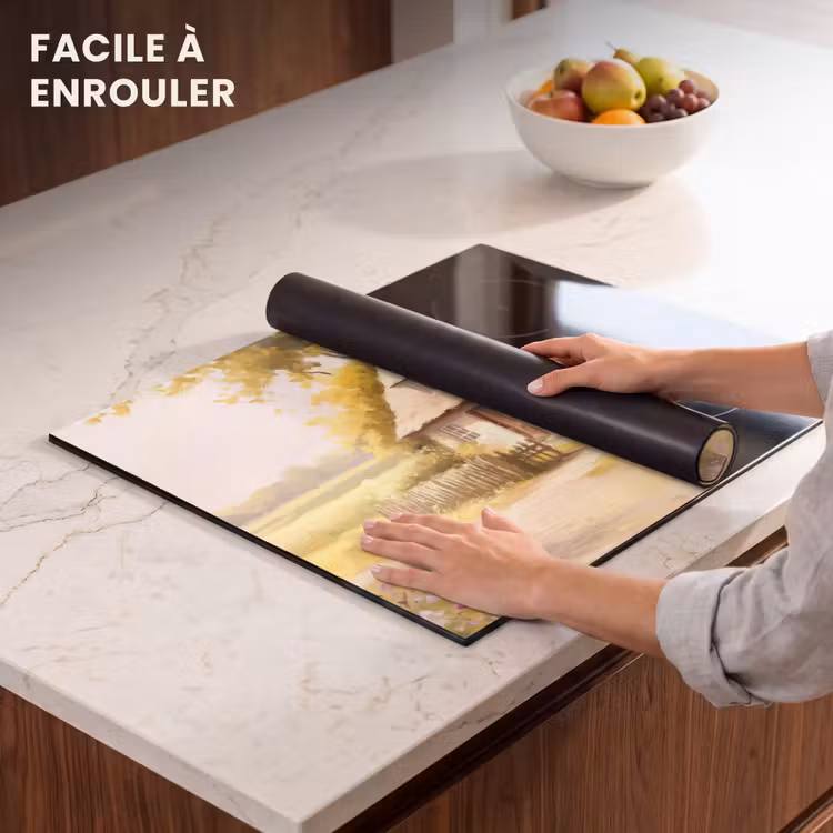 Protection plaque induction - Chalet - Bois - Fleurs — 6