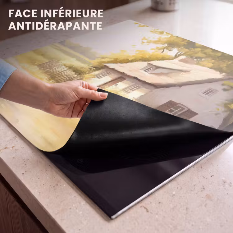 Protection plaque induction - Chalet - Bois - Fleurs — 7