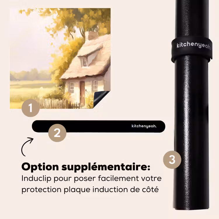 Protection plaque induction - Chalet - Bois - Fleurs — 8