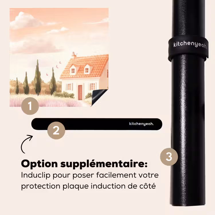 Protection plaque induction - Champ de lavande - Maison - Violet — 8