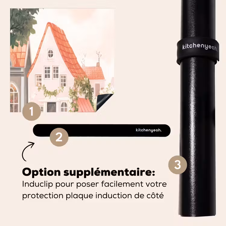 Protection plaque induction - Fleurs - Maisons - Village — 8